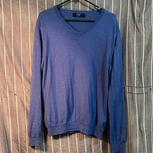J. Crew 100% merino wool sweater blue violet size large